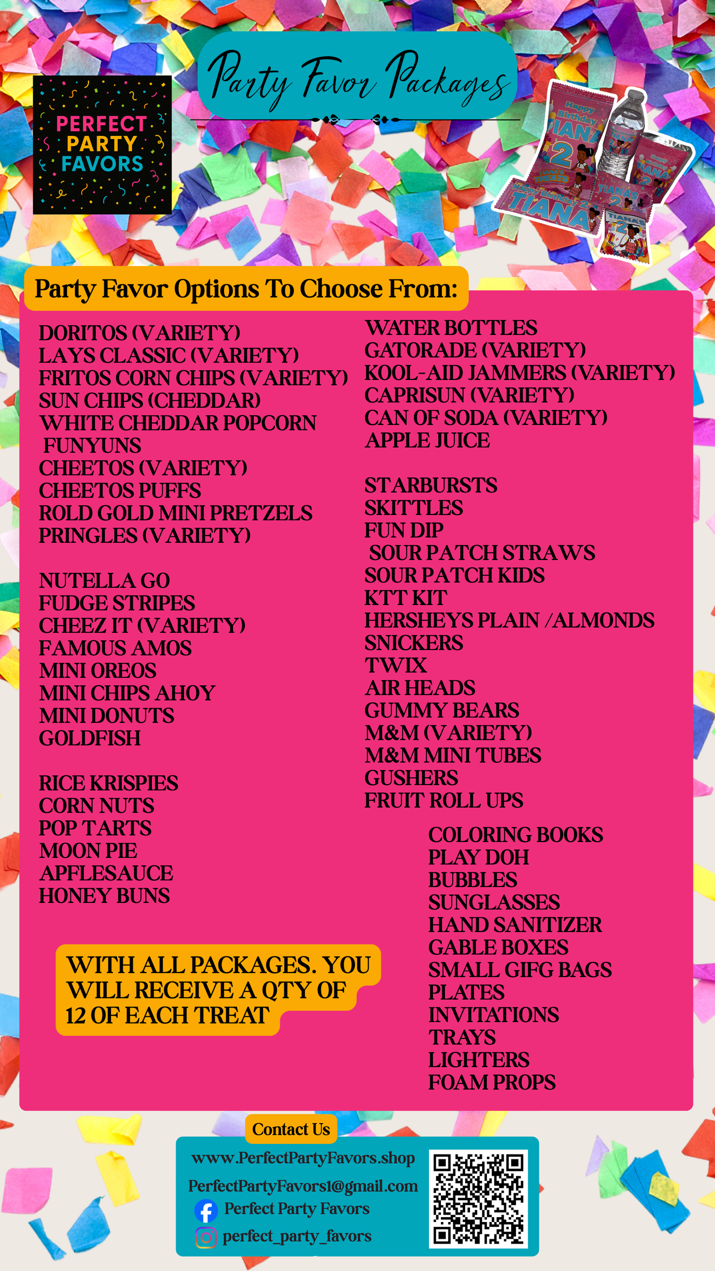 Party Favor Packages